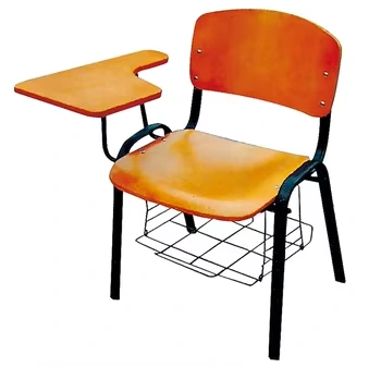 Hot Sale Wooden Training Chair with Writing Pad and Storage High Quality School Furniture for Student 1