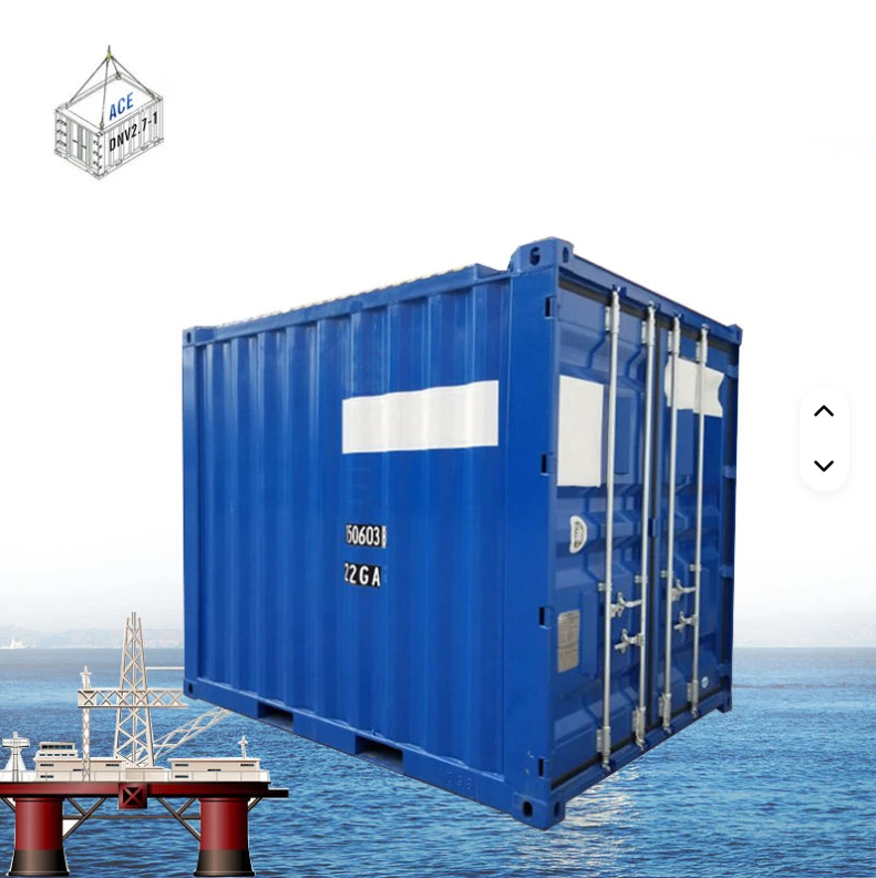 DNV 2.7 1 Стандартный закрытый контейнер 10 футов 10 футов 10 футов 10 футов Maxi Offshore Контейнеры с сертификатом DNV для морской нефтяной платформы 1