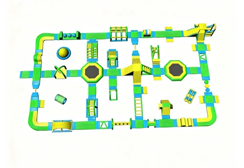 Adult Inflatable Water Park Obstacle Course 1