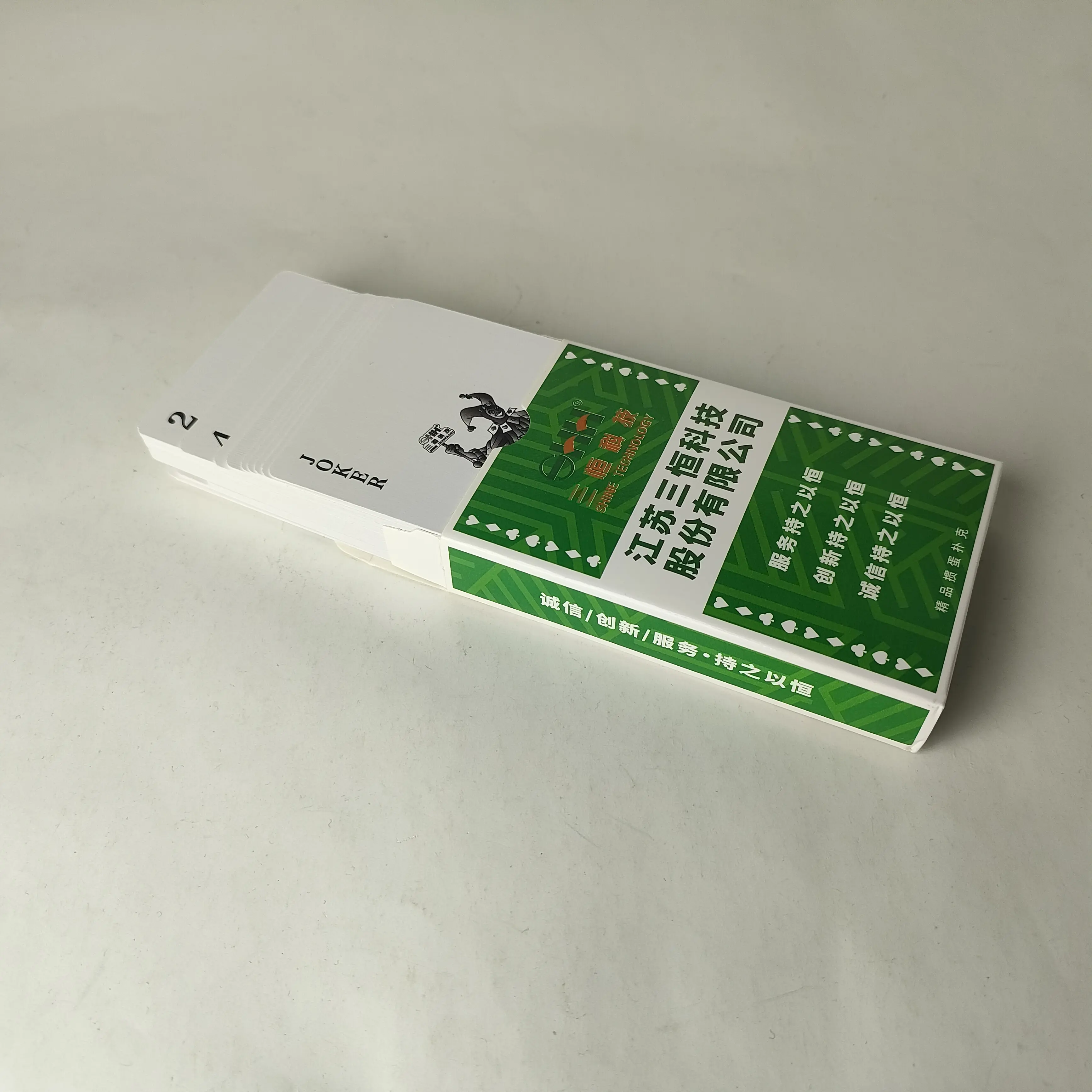 Benutzerdefinierte Spielkarten der Tech-Branche – Pokerdeck der Marke Jiangsu Sanheng Technology für Corporate Branding und Tech Outreach 1