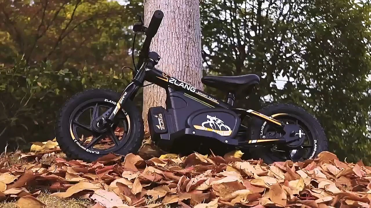 Vélo d&#39;équilibre électrique haute puissance personnalisé pour enfants de 16 et 12 pouces, pour l&#39;extérieur, avec pédales ordinaires, couleur personnalisable 1