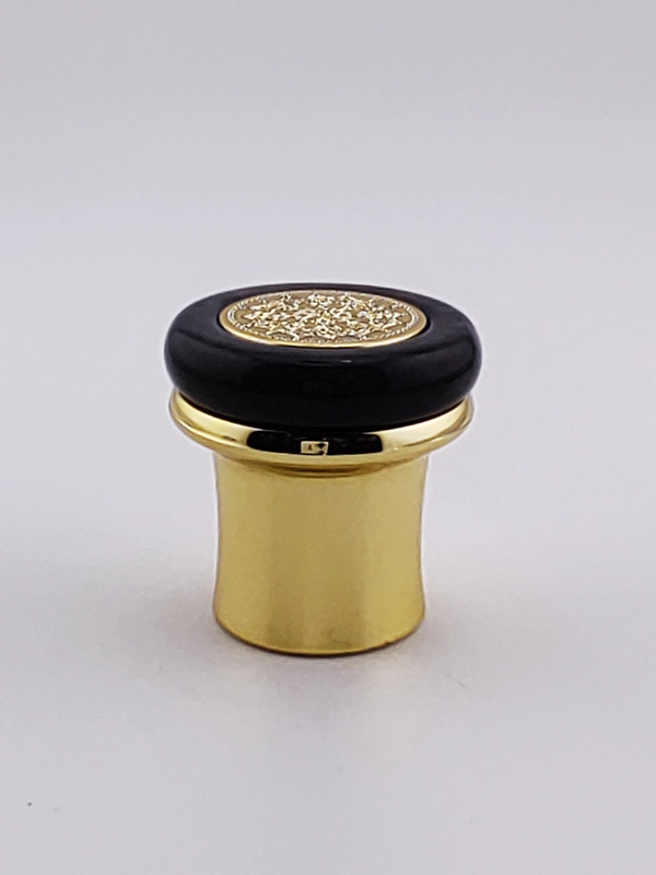 Tapas de lujo para botellas de fragancias, tapas de zamac color cobre, tapas de perfume de metal pesado dorado. 1