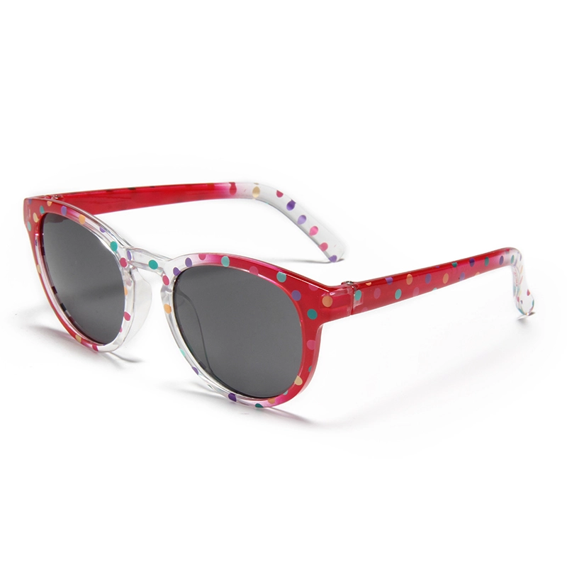 Gafas de sol redondas SK4725 para niños con diseño de lunares de colores - Protección UV400 - Gafas de moda para niñas 1