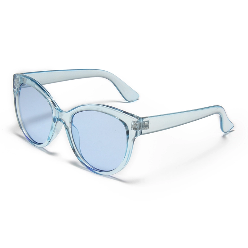 SK4717 2025 Nuevas gafas de sol con protección UV400 de alto nivel anti-UV para hombres, mujeres y niños, montura azul y negra, lentes tintadas en verde 1