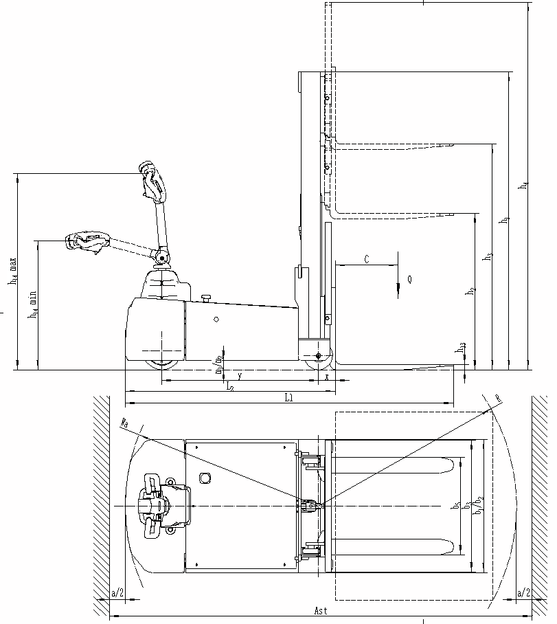VLIFT 0.6/1.0 Ton Electric Counterbalance Forklift - Compact Design, Strong Load Capacity for Industrial Applications 2