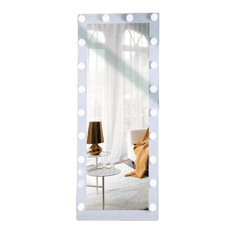 Specchio da pavimento a figura intera con touch screen intelligente per parrucchiere illuminato a LED BWLLNI 2