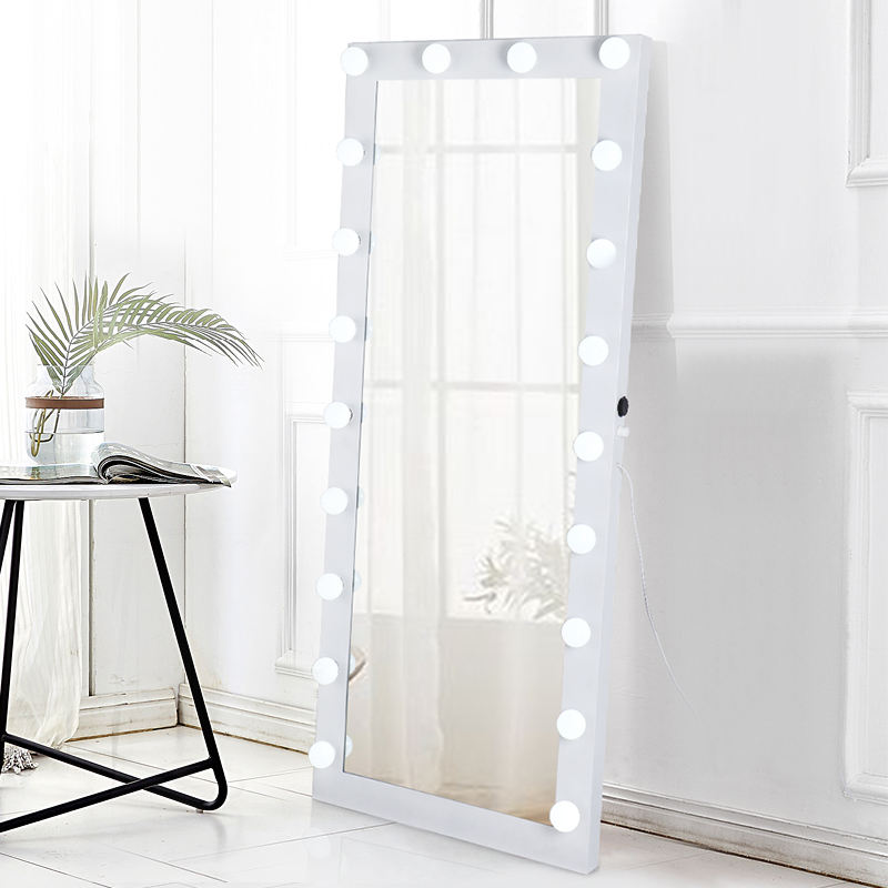 Specchio da pavimento a figura intera con touch screen intelligente per parrucchiere illuminato a LED BWLLNI 1