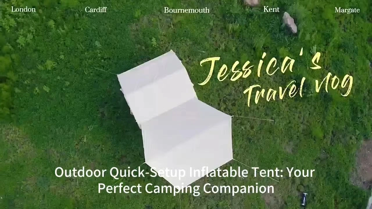 Luxury Portable Folding Camping Tent Sky Curtain Inflatable Free Building Outdoor Rainproof Thickened Oxford Cabin Equipment 1