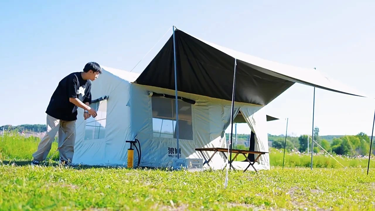 Big Outdoor Inflatable Camping Tent with Large Star-gazing Roof Windows 1