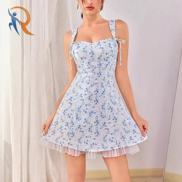 فستان نسائي من Breeze Slip بطبعة زهور. 1