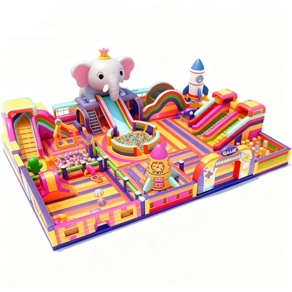 Inflatable Trampoline Theme Bounce Park Playground 1