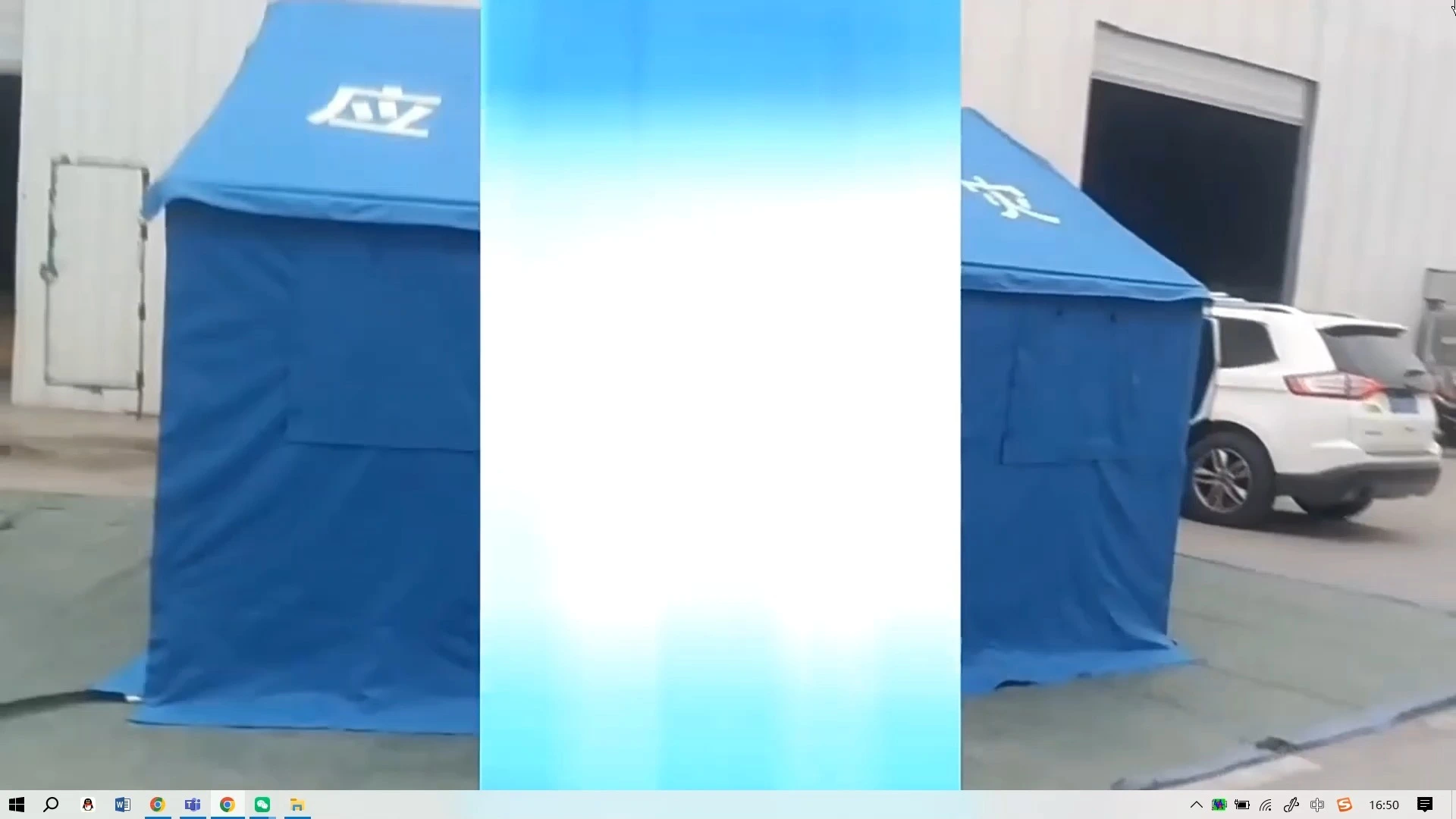 Hot Sale Custom Heavy Duty Canvas Outdoor Inflatable Round Camping Tube Disaster Relief Outdoor Tent for Sale 1