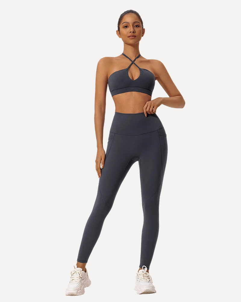 Custom Sports Leggings High-Waisted Yoga Pants Gym Tights TZA05-909 1