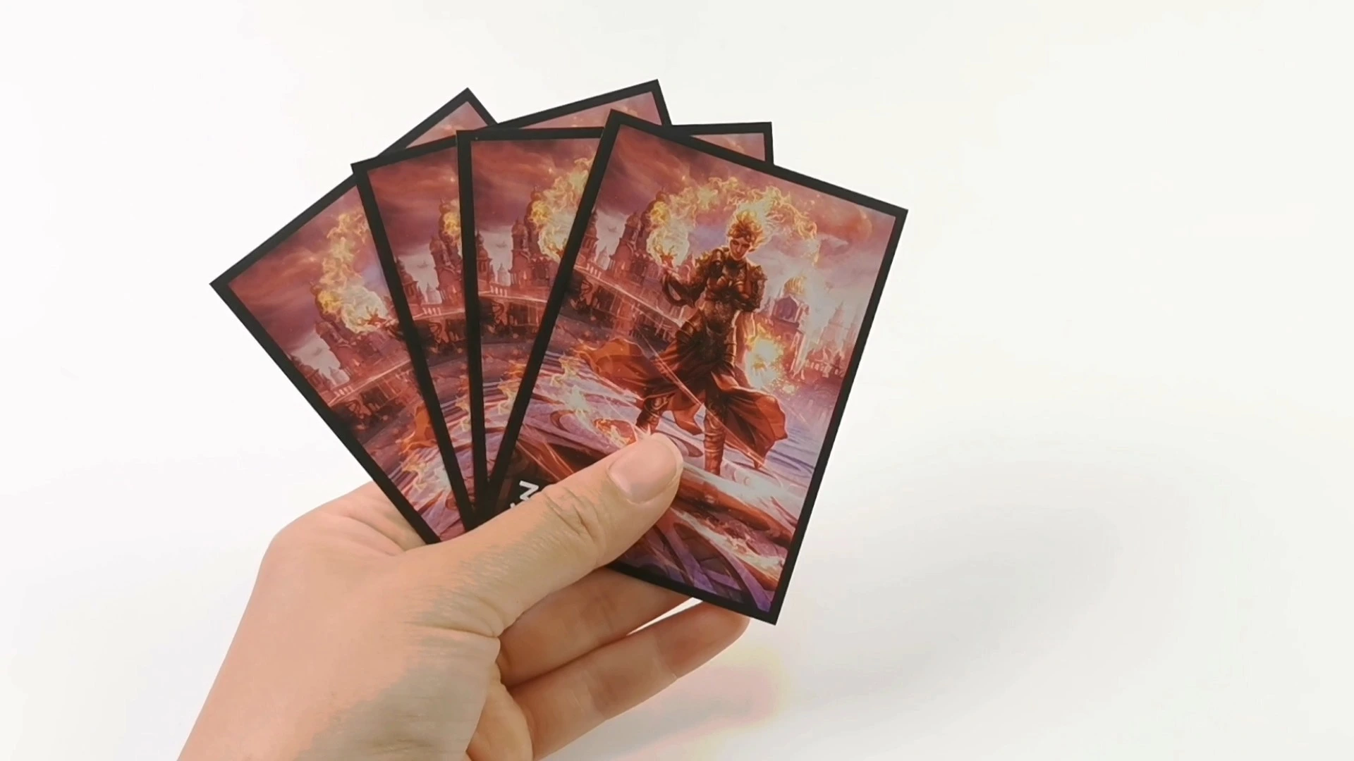 Best-selling 64x89mm transparent plastic game case in a business style, suitable for trading cards and credit card packaging. 1