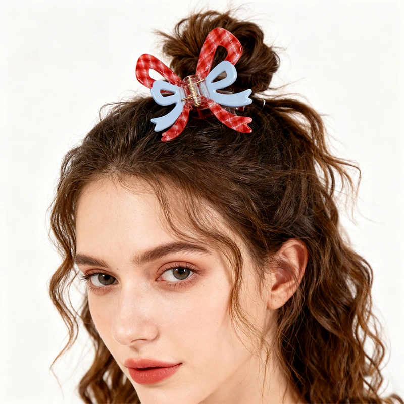 Acetic acid claw clip butterfly-shaped ponytail shark clip 1