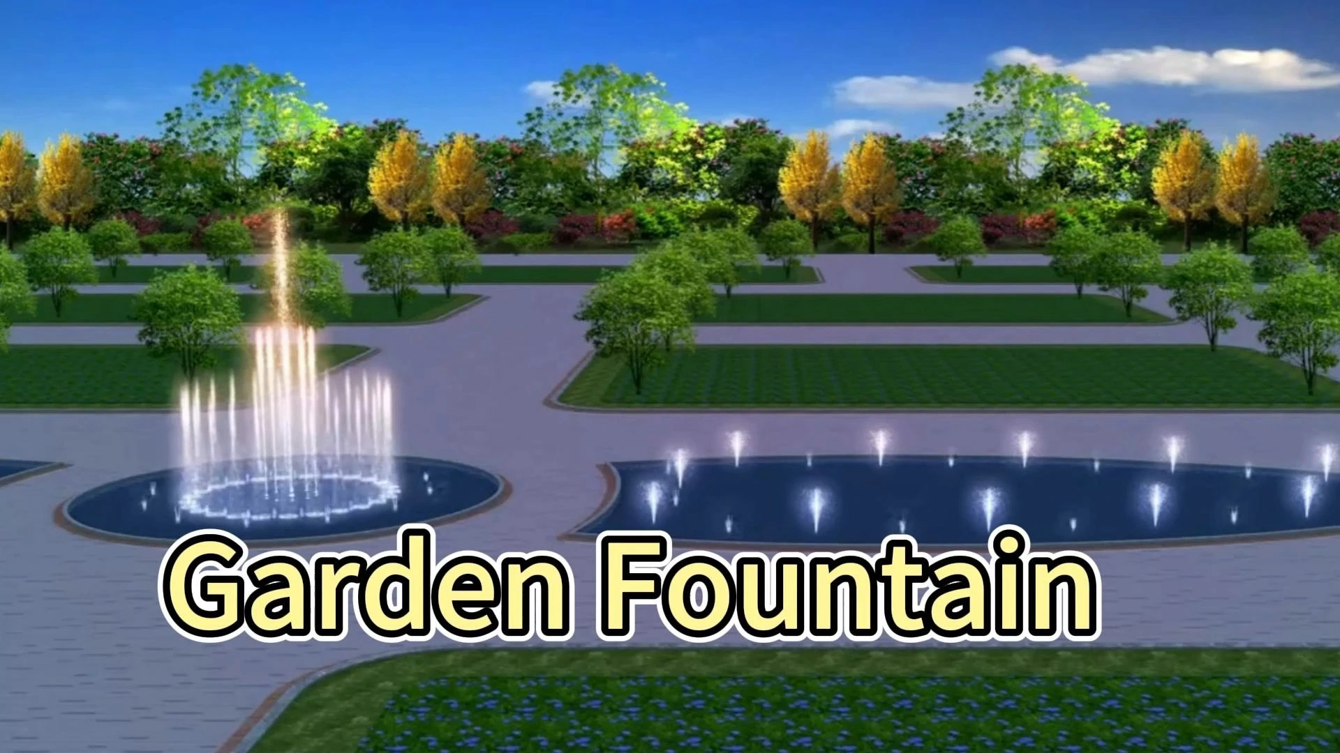 نافورة حديقة مقاومة للعوامل الجوية من Water Crown لجميع المواسم 1