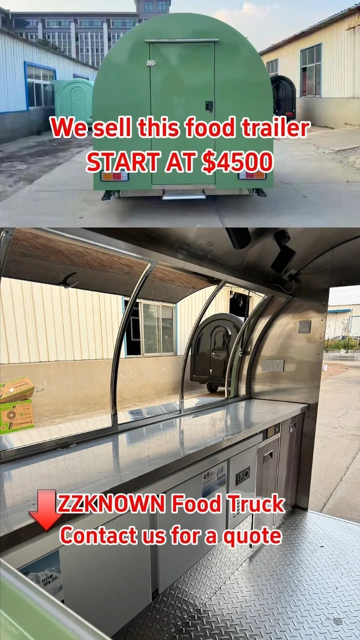 2.5M Custom Mini Food Trailer | Compact Stainless Steel Mobile Kitchen 1