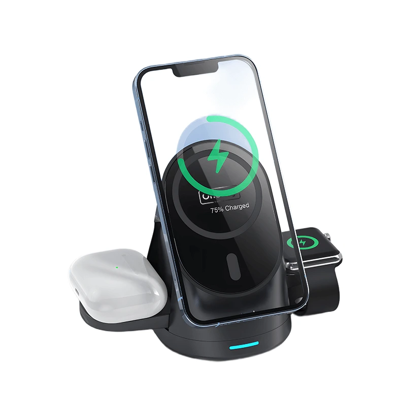 DQ08 Audrey 3 in 1 15W  Stand Wireless charger 1