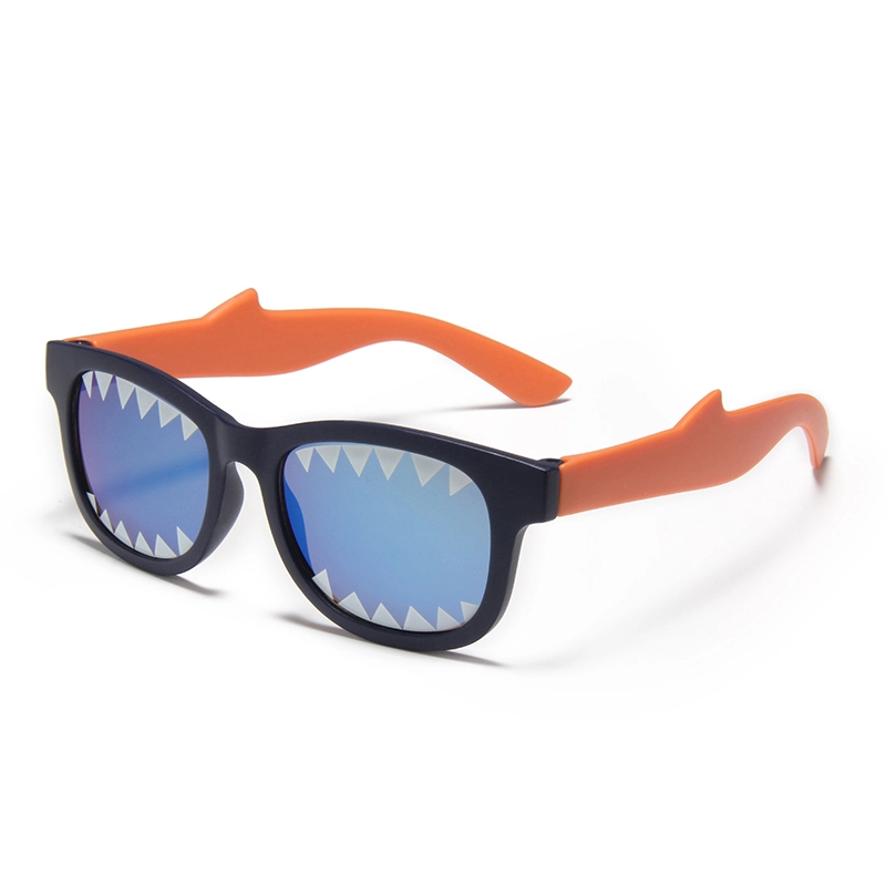 SK4718 Animal Shape Kids Square Sunglasses - Shark Tooth Design UV400 Protection for Boys Bulk Fashion Sunglasses Manufacturers Wholesale 1