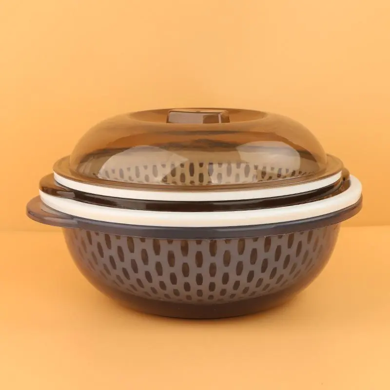 Hongxing Plastic Sieves and Strainers, Creative Household Kitchen Double-layer Drain Basket 1