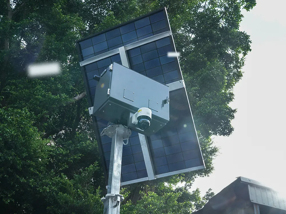 Mobile Solar CCTV Tower Solar Powered Cctv Tower for Defence with Custom Services 4