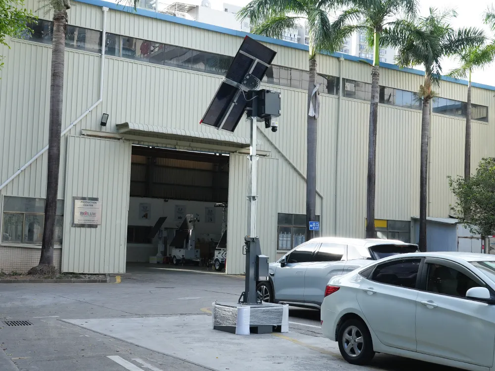 Mobile Solar CCTV Tower Solar Powered Cctv Tower for Defence with Custom Services 7