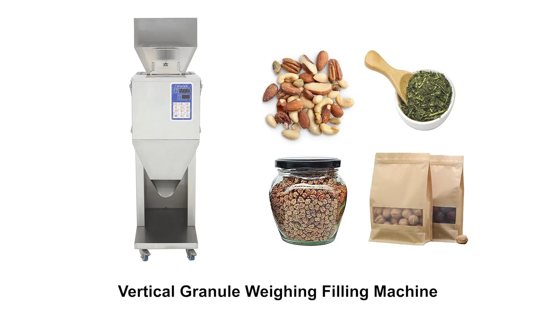 Semi-Automatic 500g Vertical Particle Weighing Filling Machine 1