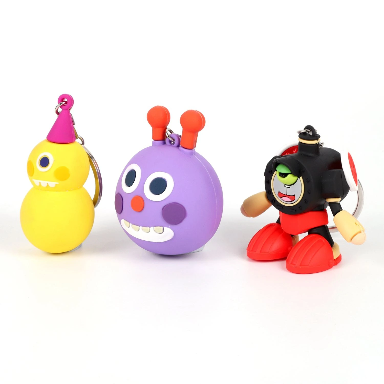 Fabricant de porte-clés en PVC personnalisés en 3D avec des animaux de dessin animé 1