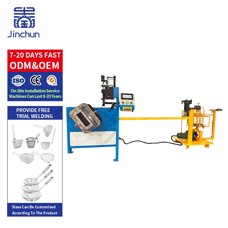 High-Precision Automated Jinchun Winding Machine with One-Click Webbing Wire Mesh for Kitchen Utensil Spatula Production Line 1
