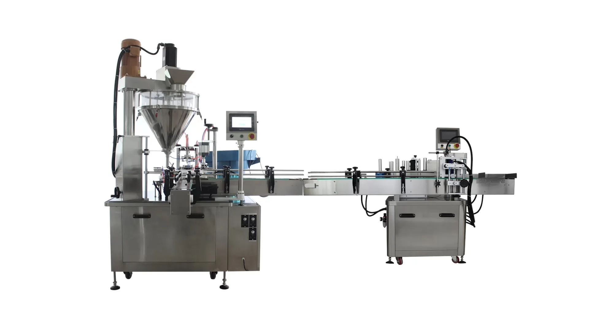 Fully Automated Powder Filling Capping Labeling Line 1