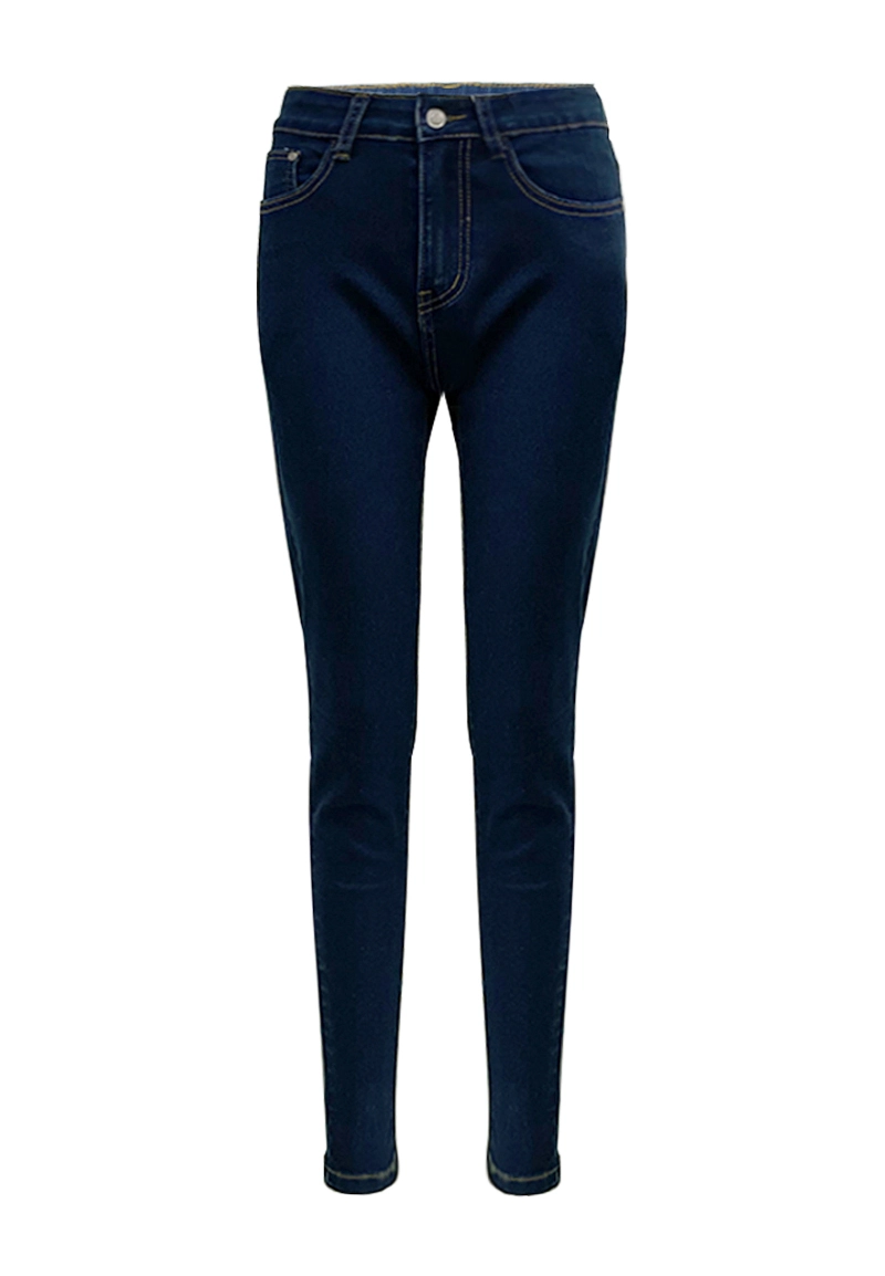 Dunkelblaue Skinny Jeans im lässigen Stil von Vepeen Apparel 1