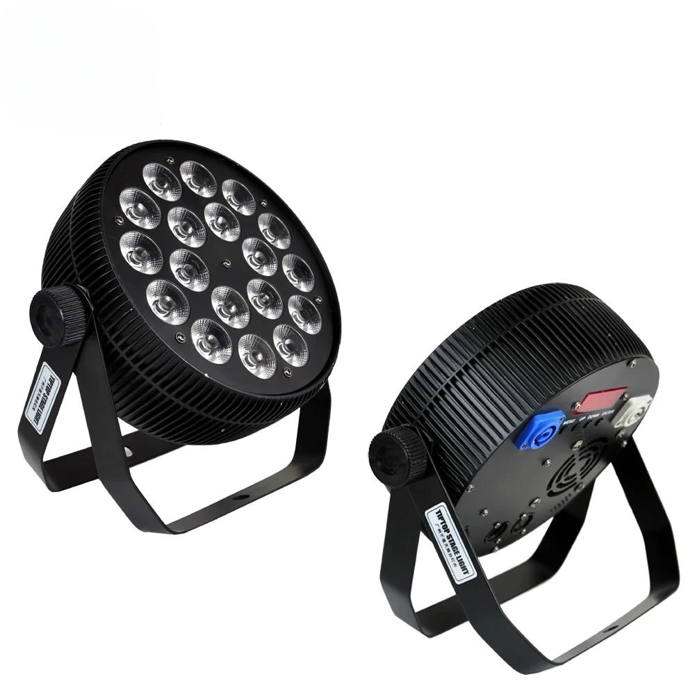 18*18W Aluminum Luz Par LED Uplights RGBWA UV 6in1 Par Can DMX Dj Disco Lights Party Stage Effect Luces Para Discoteca Par Light 1