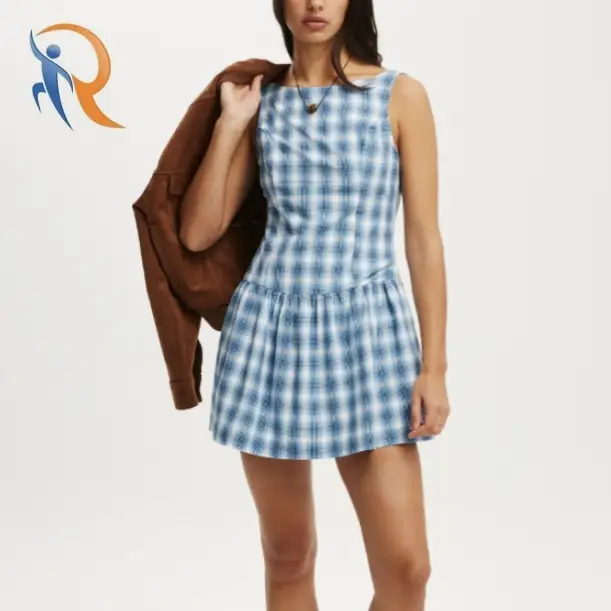 Mikki Drop Hem Mini Dress 1