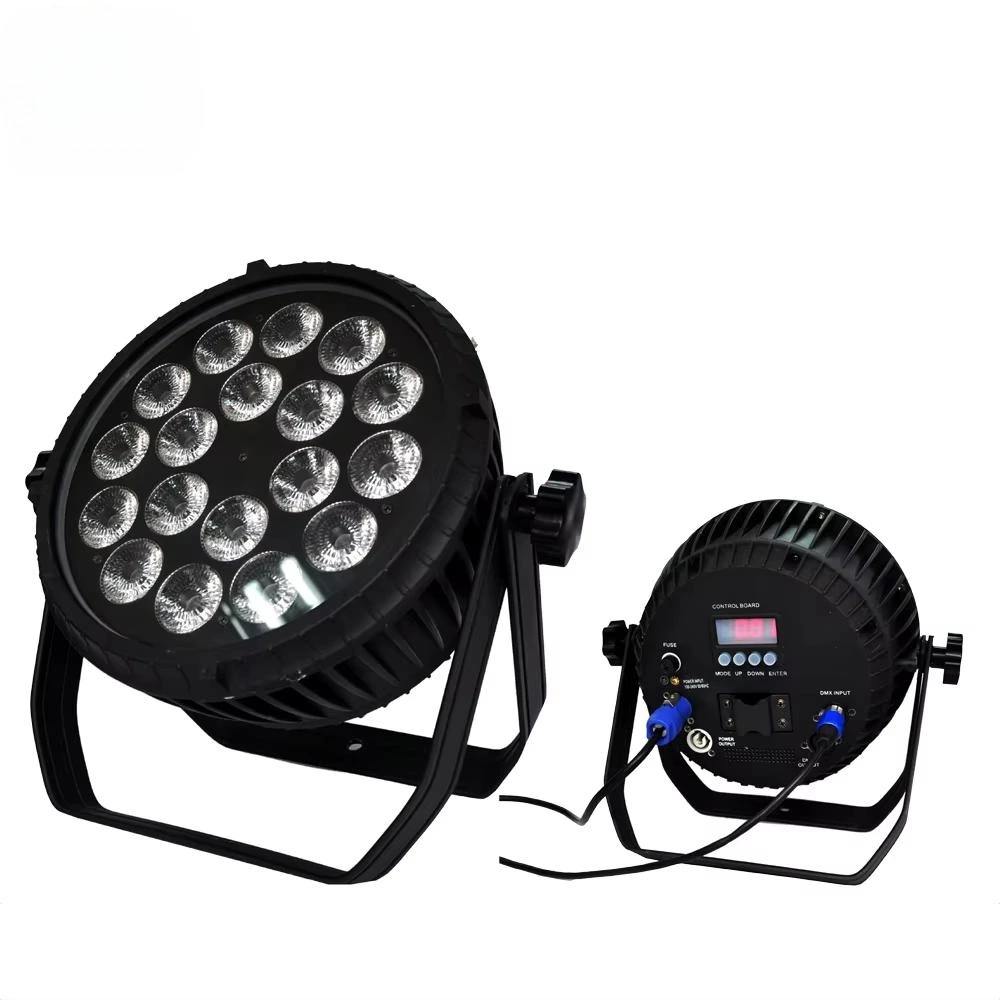 18x18W No Fan LED Par Light with Smooth Dimming,200W Factory Power Supply, 6CH/10CH Dual Mode 1