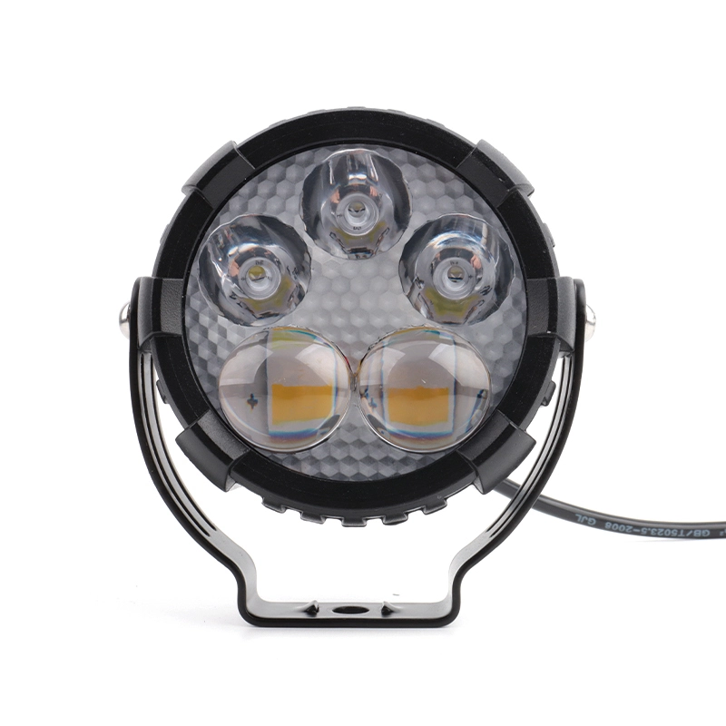 Motorcycle Auxiliary Spotlight Dual Color White/Yellow 2800K-3200K 6000K-7000K 120W 7000LM Car Auxiliary Off Road Light 1