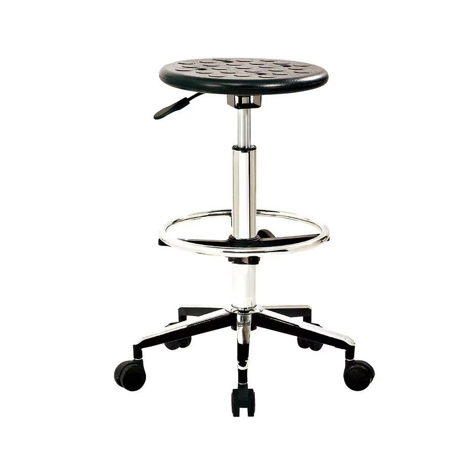 Flyfashion PC-33 Stainless Steel School Chair with Adjustable Height Durable Frame and Wheels for School & Home/Office Use 1