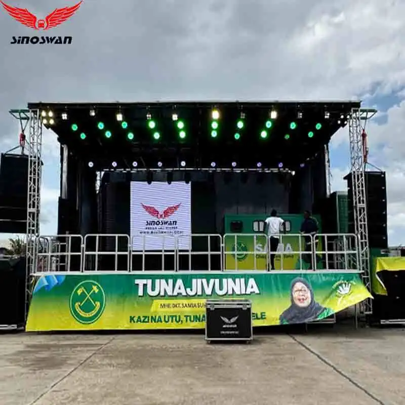 ST130PLUS All-in-One Hydraulic Mobile Stage Solution 1