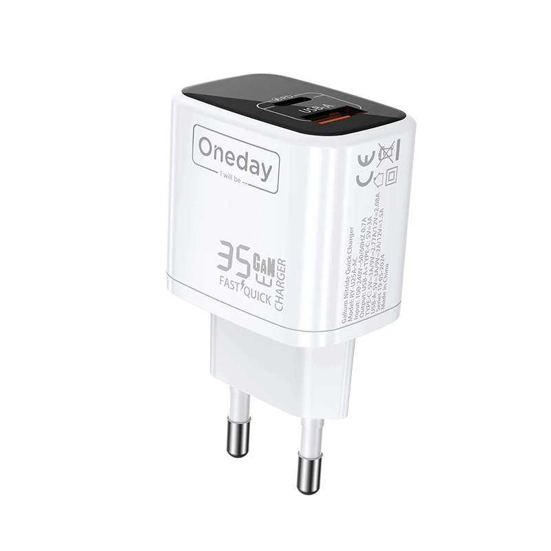 EC02 35W USB + TYPEC  dual port GaN Charger 1