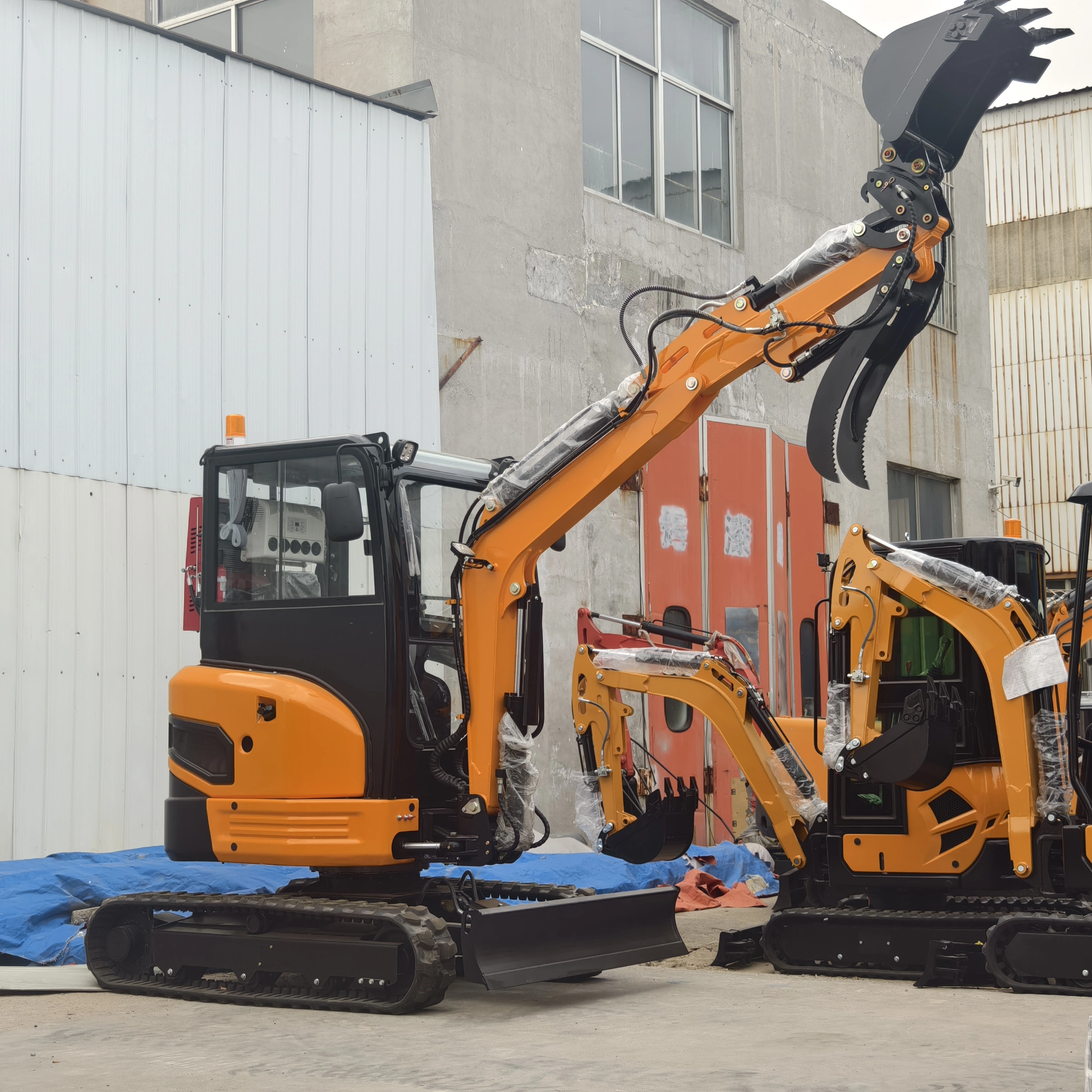 Miniexcavadora de 3 toneladas, maquinaria agrícola para movimiento de tierras, excavadora de dos velocidades, miniexcavadora de orugas, precio 1