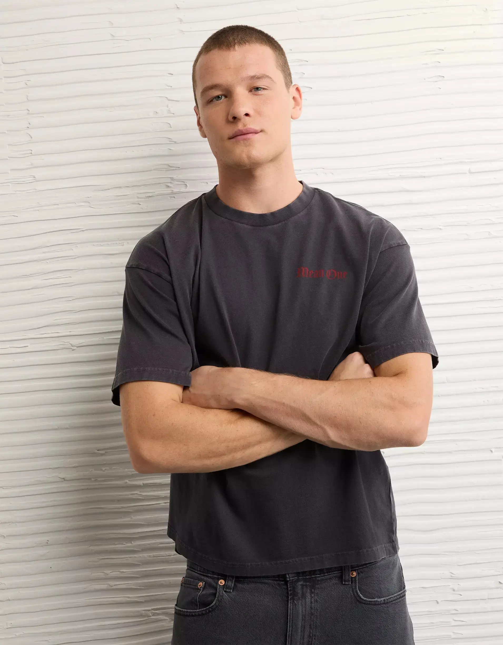 Custom Embroidery T Shirts​​ Boxy Fit T-Shirt Wholesale - UNIT-100 5