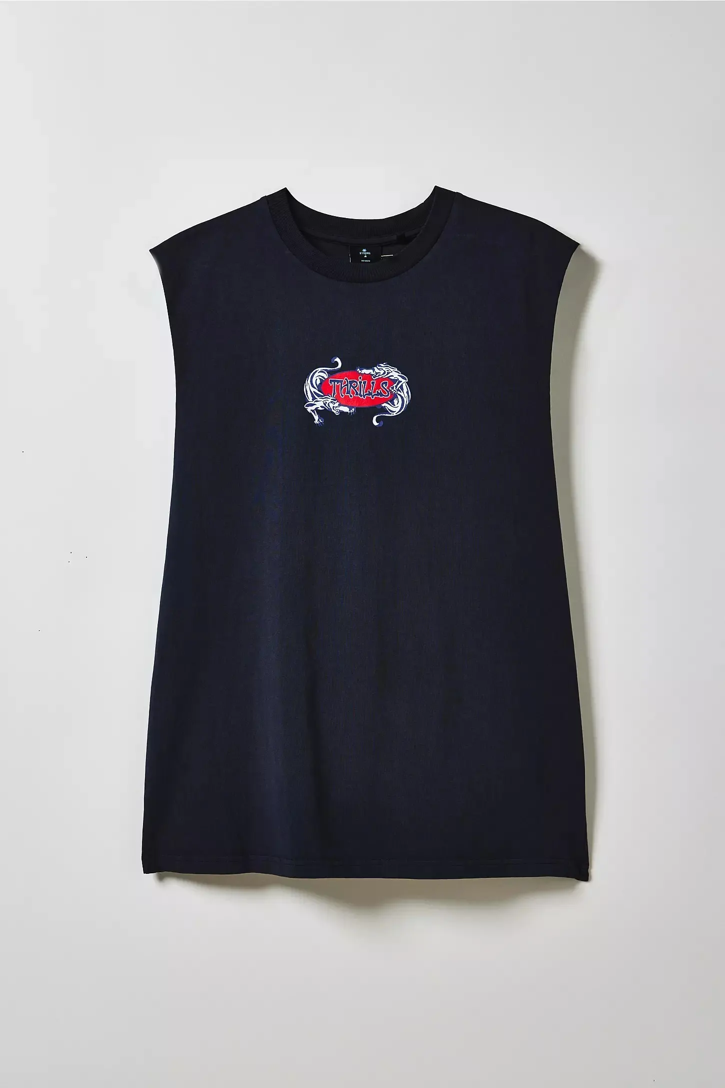 قميص تانك توب قطني برقبة دائرية ورسومات جرافيكية 170 جرام من DTF - TTTS3 1