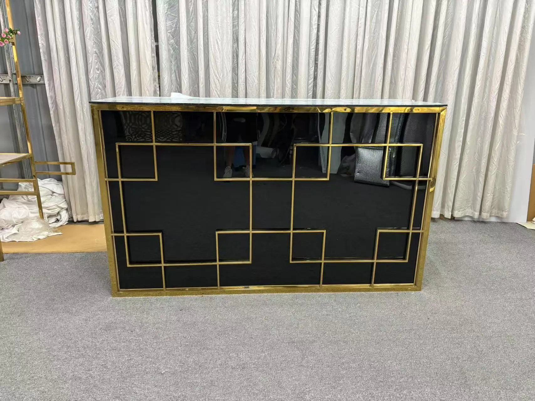 Stainless Steel Wedding Reception Counter - Commercial Grade Service Desk 1