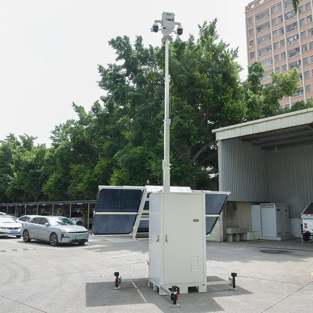 For Outdoor Parking Lot Mobile CCTV Tower by BIGLUX 6