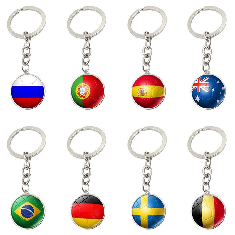Custom Sports Fan Creative Gifts Metal Keychain Pendant for Football Game 2026 1