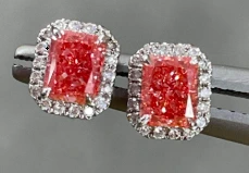 Fine Jewelry Luxury 18K White Gold Lab Diamond Earrings Radiant-shaped with IGI Certificates For Engagement 1