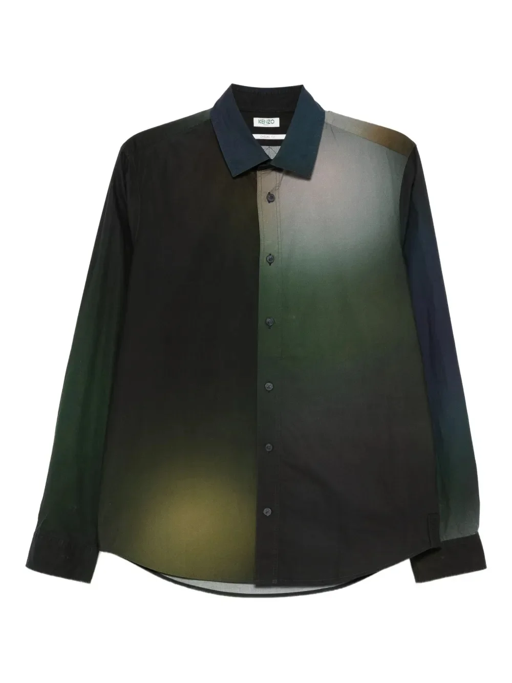 تيشيرت قطني بأكمام طويلة وياقة منتشرة وأزرار، 260 جرام لكل متر مربع، TDTS002 1