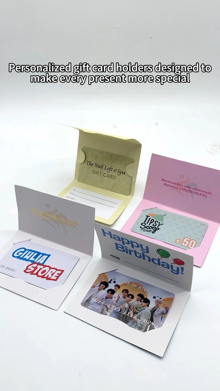 gift card holders personalized
