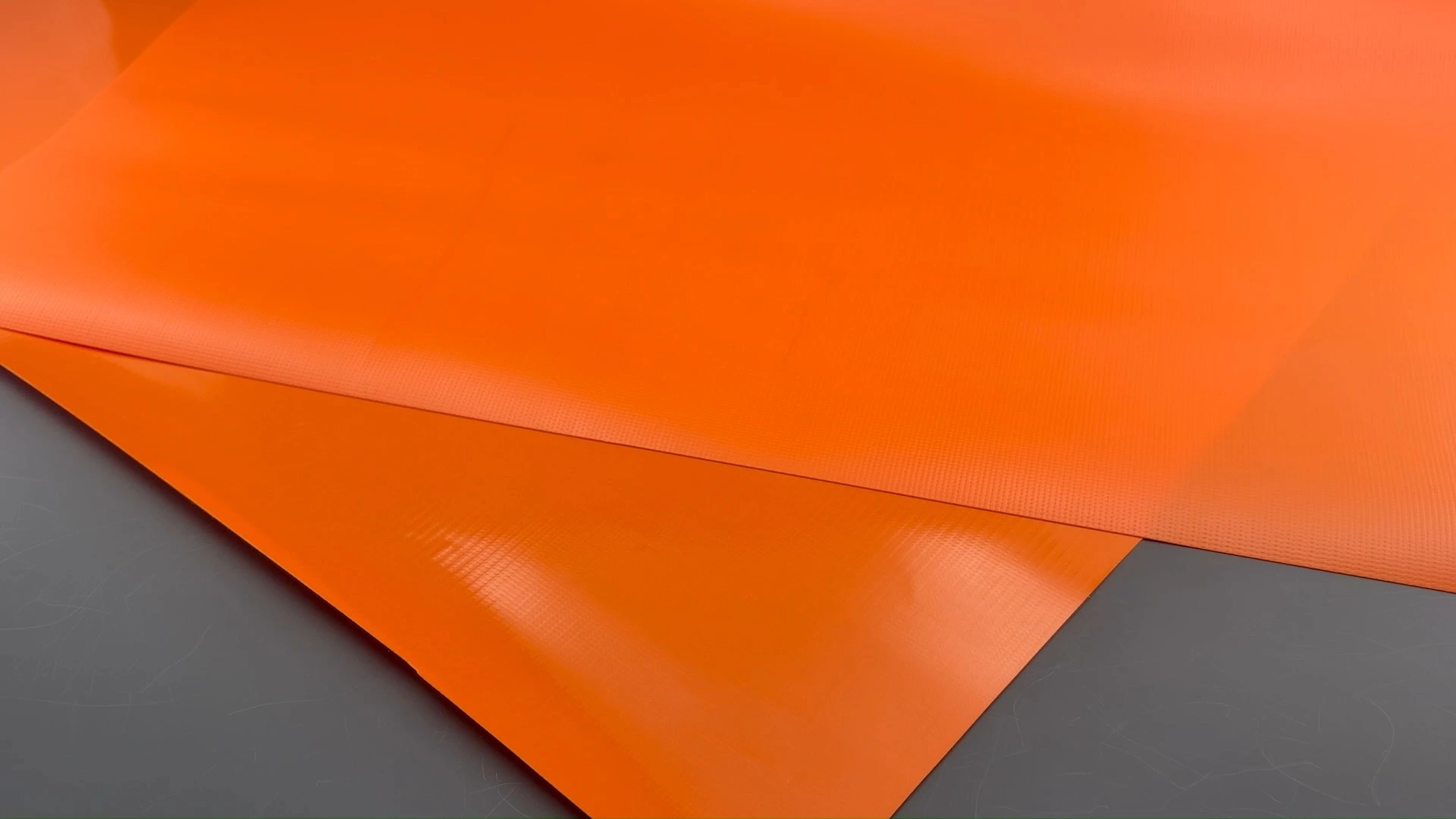 قماش برتقالي من مادة PVC مضاد للعفن ومقاوم للحريق 1