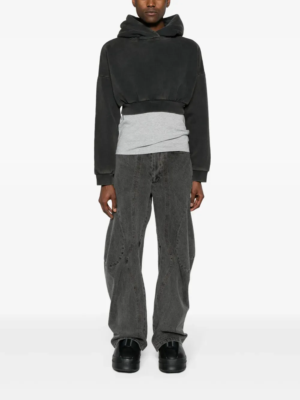 White Crop Hoodie​ Crop Hoodie Wholesale - UNIT-100 6