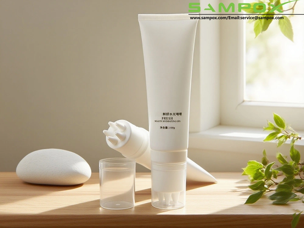 أنبوب رأس التدليك مع غطاء واقٍ شفاف، 100 جرام 1